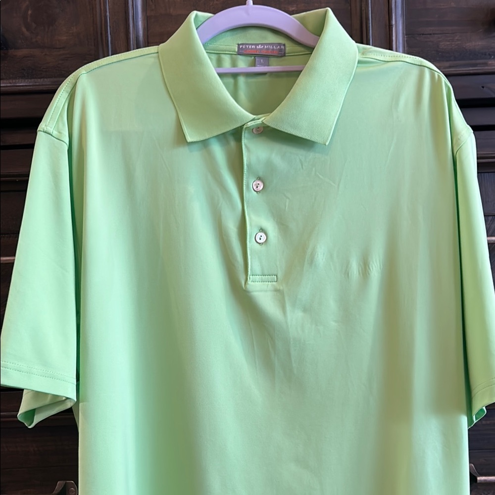 Peter Millar Neon Green Men's Polo Shirt